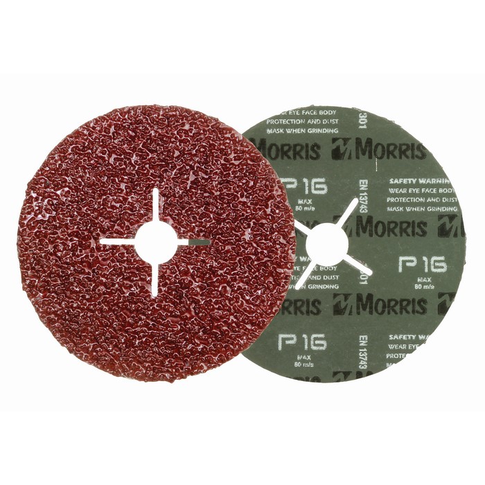 FIBER DISC RED 125mm Morris Deco
